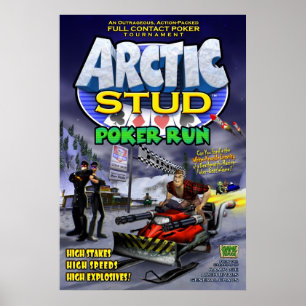 Arktisken dubbar pokerspringaaffischen poster