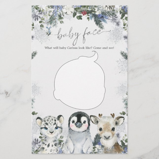 Arktiskt jacktiskt vinterspel i Onederland Baby An (Framsida)