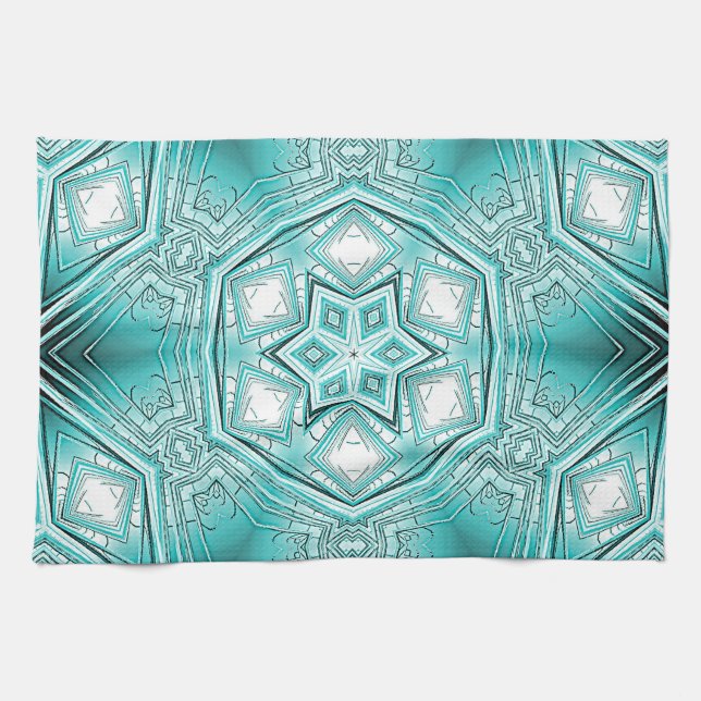 Arktiskt Kaleidoskop Kökshandduk (Horisontell)