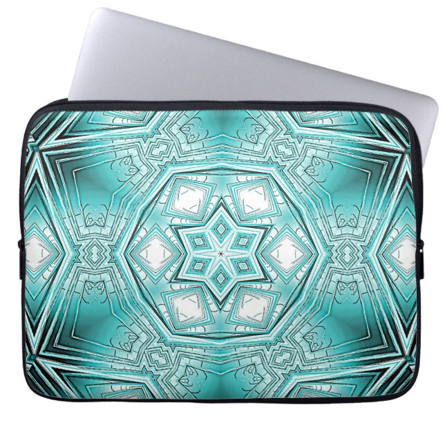 Arktiskt Kaleidoskop Laptop Fodral (Framsidan)