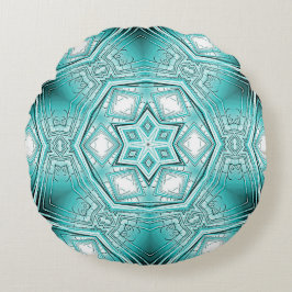 Arktiskt Kaleidoskop Rund Kudde