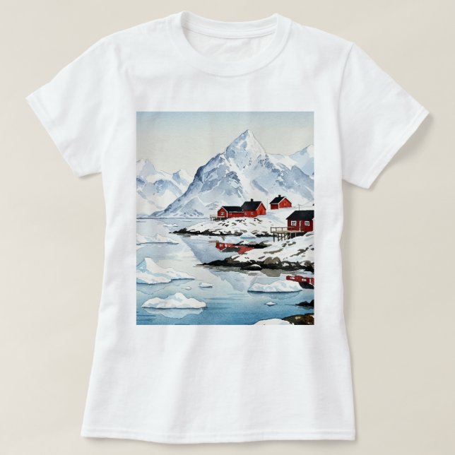 Arktiskt landskap t shirt (Design framsida)