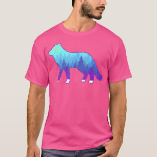 Arktiskt räv med liggande djur Skriv ut Arktiskt r T Shirt