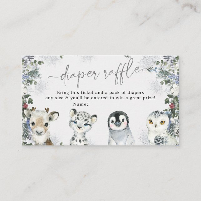 Arktiskt vinter-underland tilläggskort (Framsida)