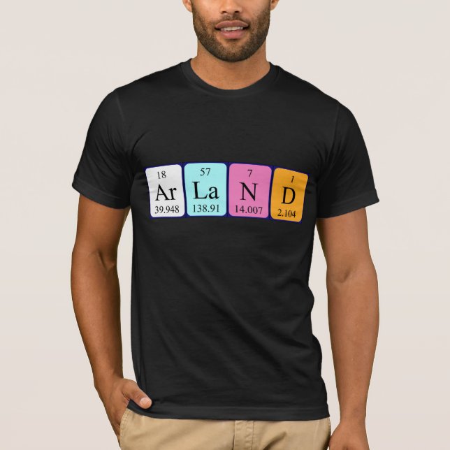 Arland periodisk skjorta bord namn t shirt (Framsida)
