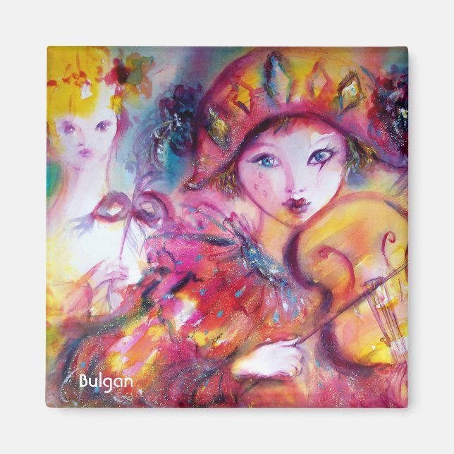 ARLECCHINO OCH COLOMBINA MAGNET (Framsidan)