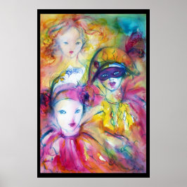 ARLECCHINO PIERO OCH COLOMBINA POSTER