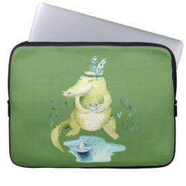 Arlena the Alligator Laptop Fodral