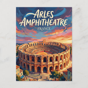 Arles amfiteater Frankrike Vykort