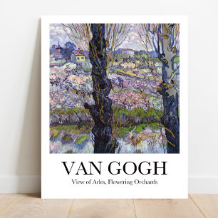 Arles, Blommar Orchards av Van Gogh Poster