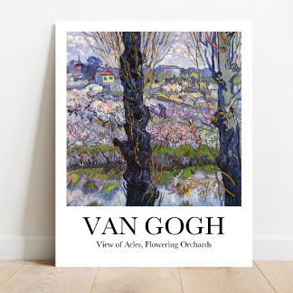 Arles, Blommar Orchards av Van Gogh Poster