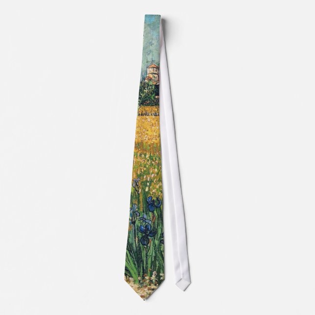 Arles med Irises Van Gogh Fine Art Slips (Framsida)
