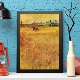 Arles: Utsikt från veteåkrar av Vincent van Gogh Poster