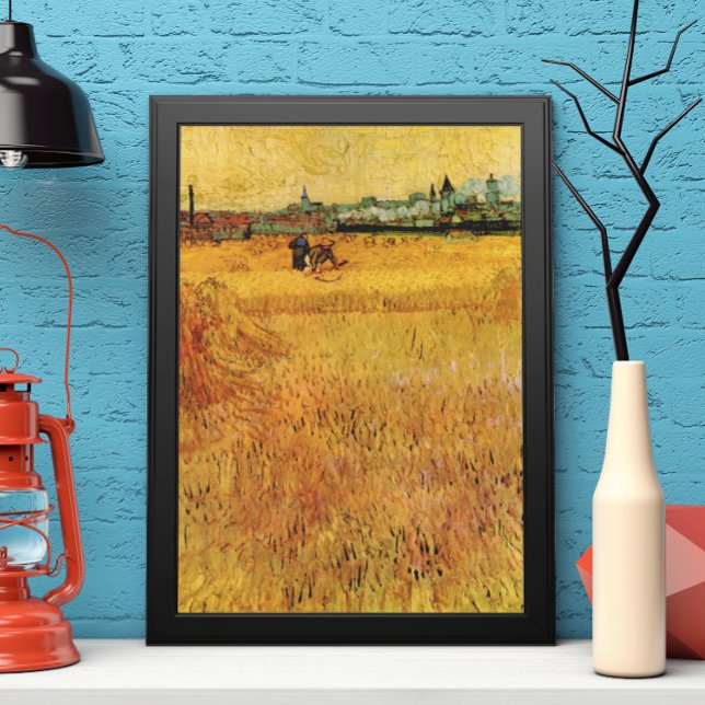 Arles: Utsikt från veteåkrar av Vincent van Gogh Poster (Skapare uppladdad)