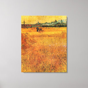 Arles View från Wheat Fält. Vincent van Gogh Canvastryck