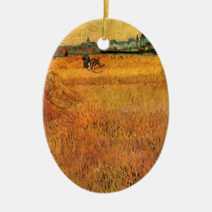 Arles: View from Wheat Fält av Vincent van Gogh Julgransprydnad Keramik