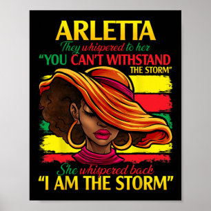 Arletta First Namn Family Surname Black History Mo Poster