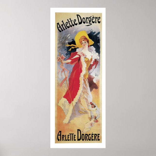 Arlette Dorgere, 1904 Art nouveau Poster (Framsidan)
