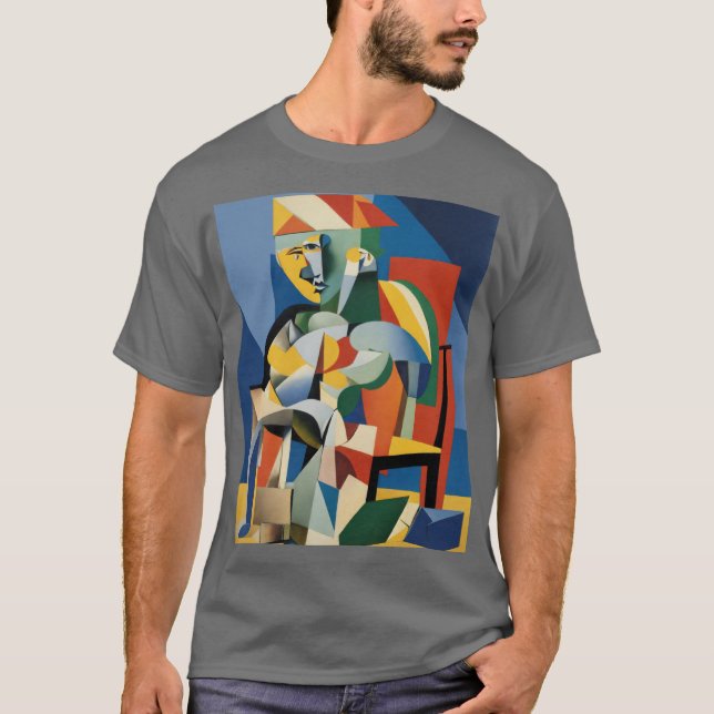 Årlig 3D-belysning med Pablo Picasso T Shirt (Framsida)