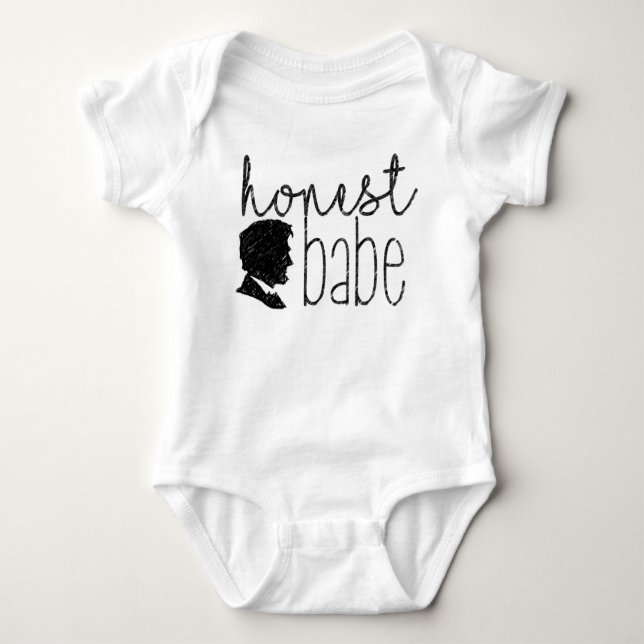 Ärlig BabeAbe Lincoln Bodysuit T Shirt (Framsida)