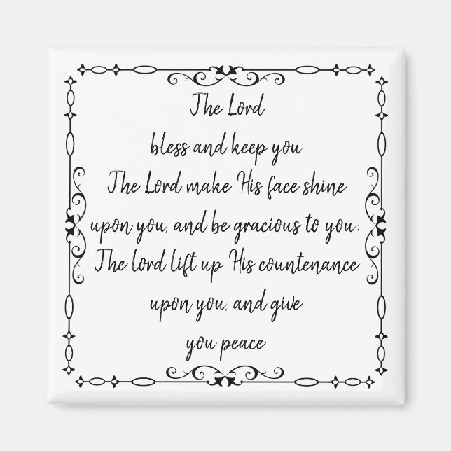 Årlig bibelskrift nummer 6:24-26 magnet (Framsidan)