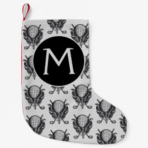 Årlig Golf Tournament Boll Tee Klubb Pen och Bläck Liten Julstrumpa