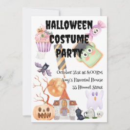 Årlig Halloween Costume Party Inbjudningar