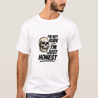 Ärlig Inte Elak Skalle Grafisk T-Shirt
