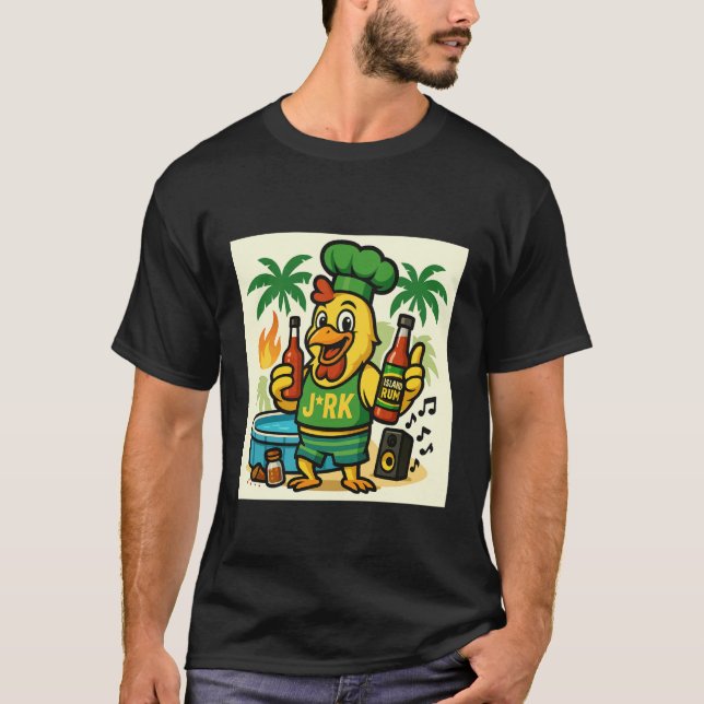 Årlig Jerk Kycklingfest T Shirt (Framsida)