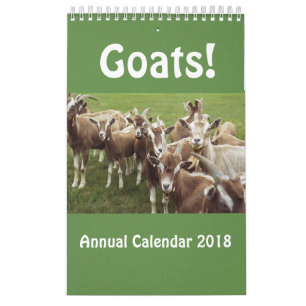 Årlig kalender 2018 för getter