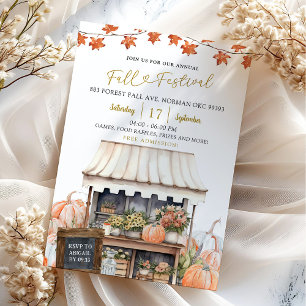 Årlig kallelse till höstinbjudan för fallfestival  inbjudningar