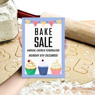 Årlig kyrkans stiftare Bake Sale Flygblad