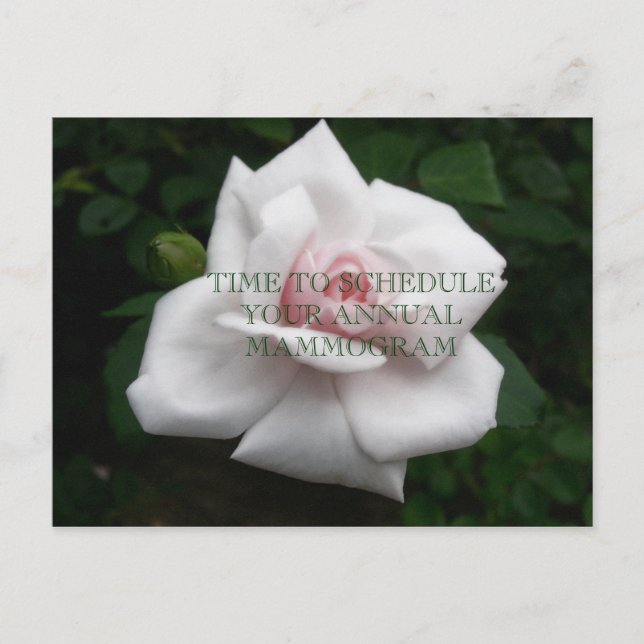 Årlig mammogram vykort (Framsida)