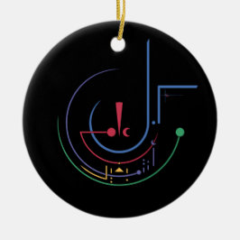 Årlig välsignelse (midnatt) julgransprydnad keramik