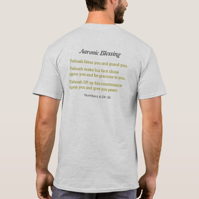 Årlig välsignelse t shirt (Baksida)