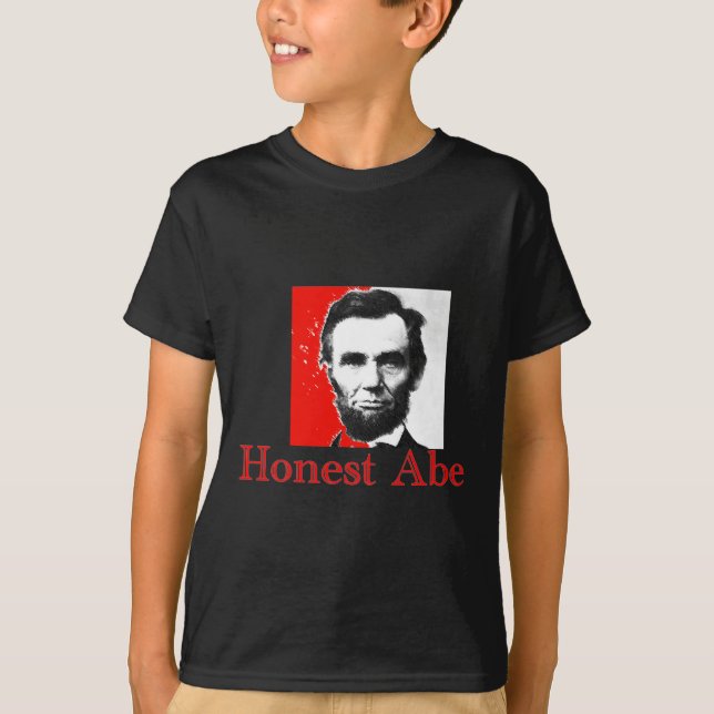"Ärliga Abe" Abe Lincoln konstT-tröja & gåvor T Shirt (Framsida)