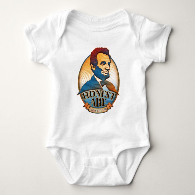 Ärliga Abe Lincoln T Shirt (Framsida)
