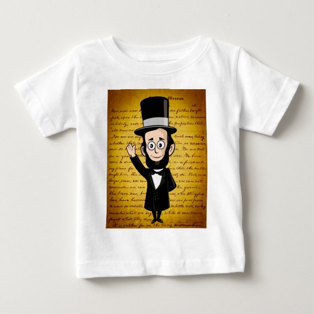 Ärliga Abe och hans Gettysburg adress T Shirt (Framsida)