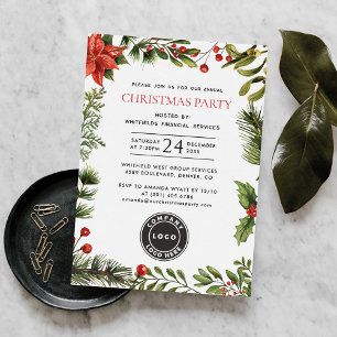 Årliga anställda vid företag, jul Party Inbjudningar