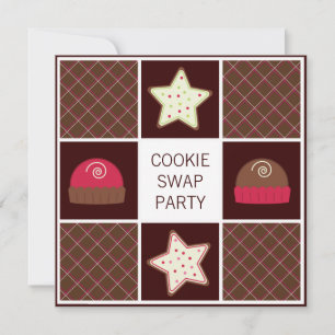 Årliga inbjudningar till Cookie-swap-Helgdag