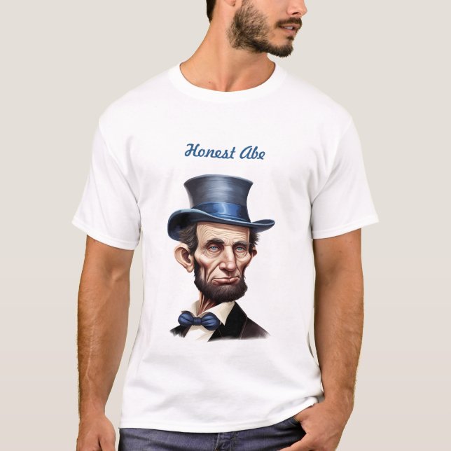 Ärlige Abe  T Shirt (Framsida)