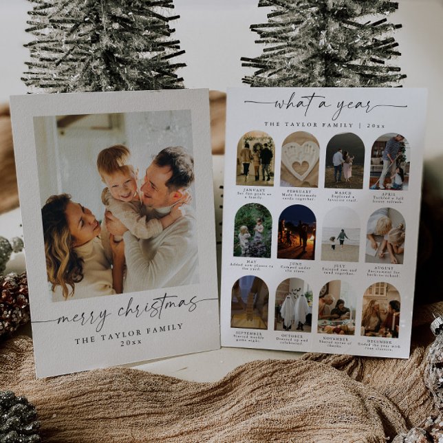 Årligen i Granska det moderna fotoporten i familje Inbjudningar (Skapare uppladdad)