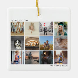 Årligen under Granska julen för Photo Collage Fami Julgransprydnad Keramik