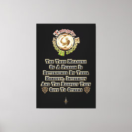 Ärlighetsintegritet Respect MXT Canvastryck