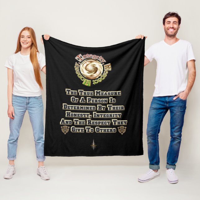 Ärlighetsintegritet Respect MXT Fleecefilt (På plats)