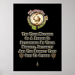 Ärlighetsintegritet Respect MXT Poster