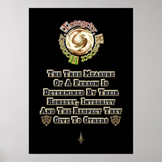 Ärlighetsintegritet Respect MXT Poster (Framsidan)