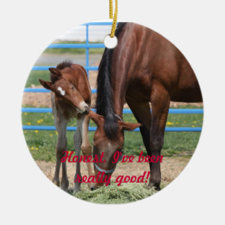 Ärligt har jag varit bra! julgransprydnad keramik