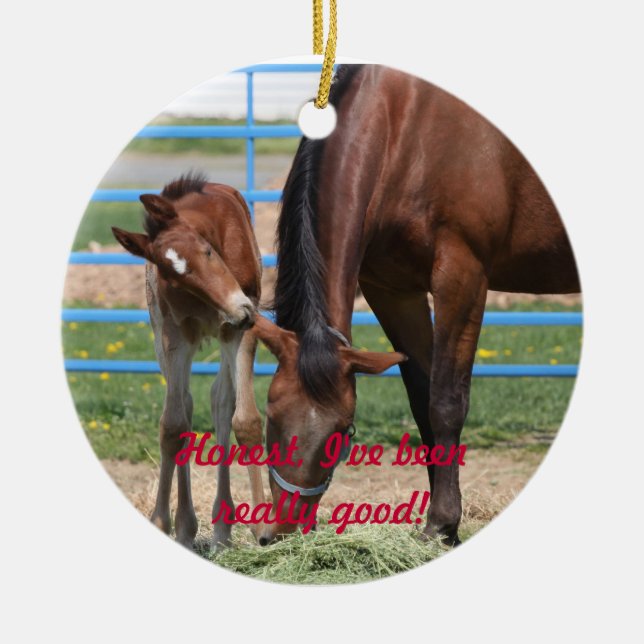 Ärligt har jag varit bra! julgransprydnad keramik (Framsidan)