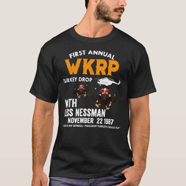 Årligt WKRP-Turkiet    T Shirt (Framsida)